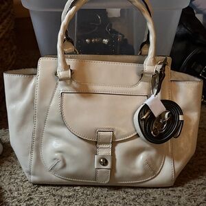 Patricia Nash Cream Satchel Bag